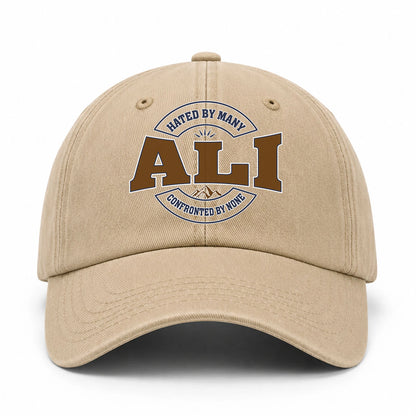 Hated By Many Confronted By None Washed Cap ALI 13K1 C36PF