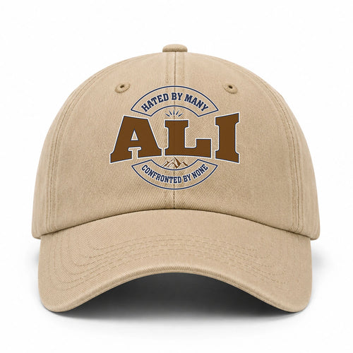 Hated By Many Confronted By None Washed Cap ALI 13K1 C36PF