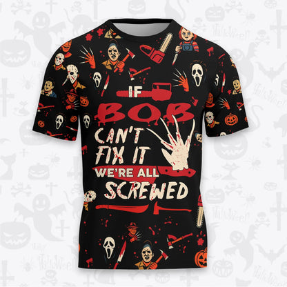 BOB Horror Halloween Pajama Set Scary T-Shirt & Pants Sleepwear Costume 13K1-HL1