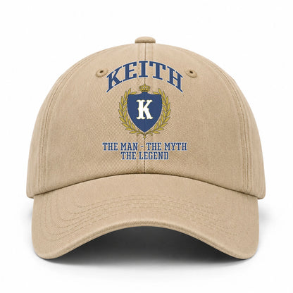 The Man The Myth The Legend Luxury Logo Cap KEITH 13K1 C34PF
