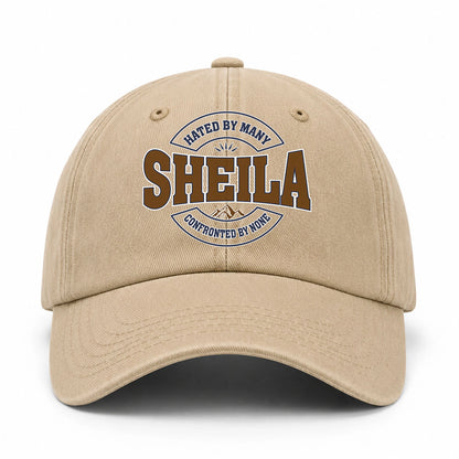 Hated By Many Confronted By None Washed Cap SHEILA 13K1 C36PF