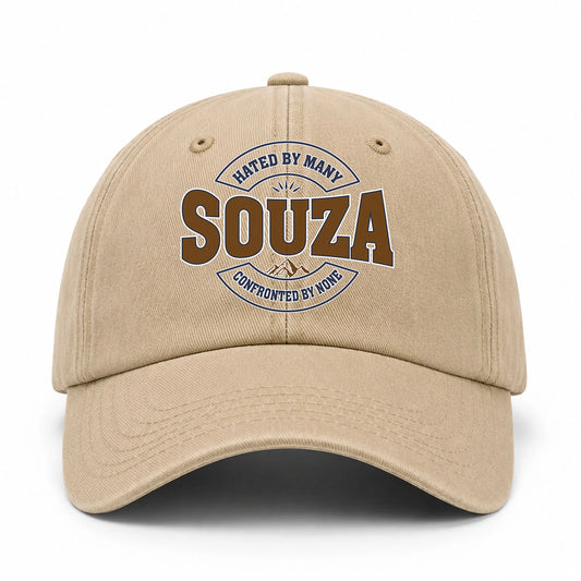 Hated By Many Confronted By None Washed Cap SOUZA 13K1 C36PF