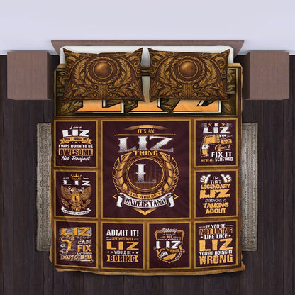 LIZ Limited Edition Personalized Bedding Set 13K1-BS3