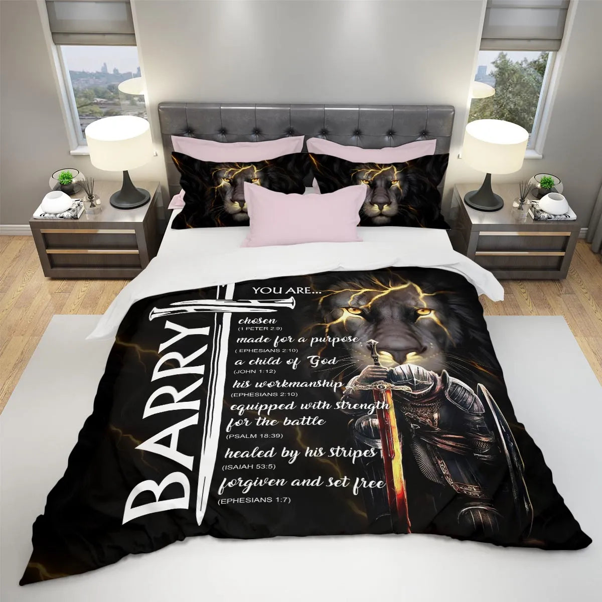 BARRY Limited Edition Personalized Bedding Set 13K1-BS1