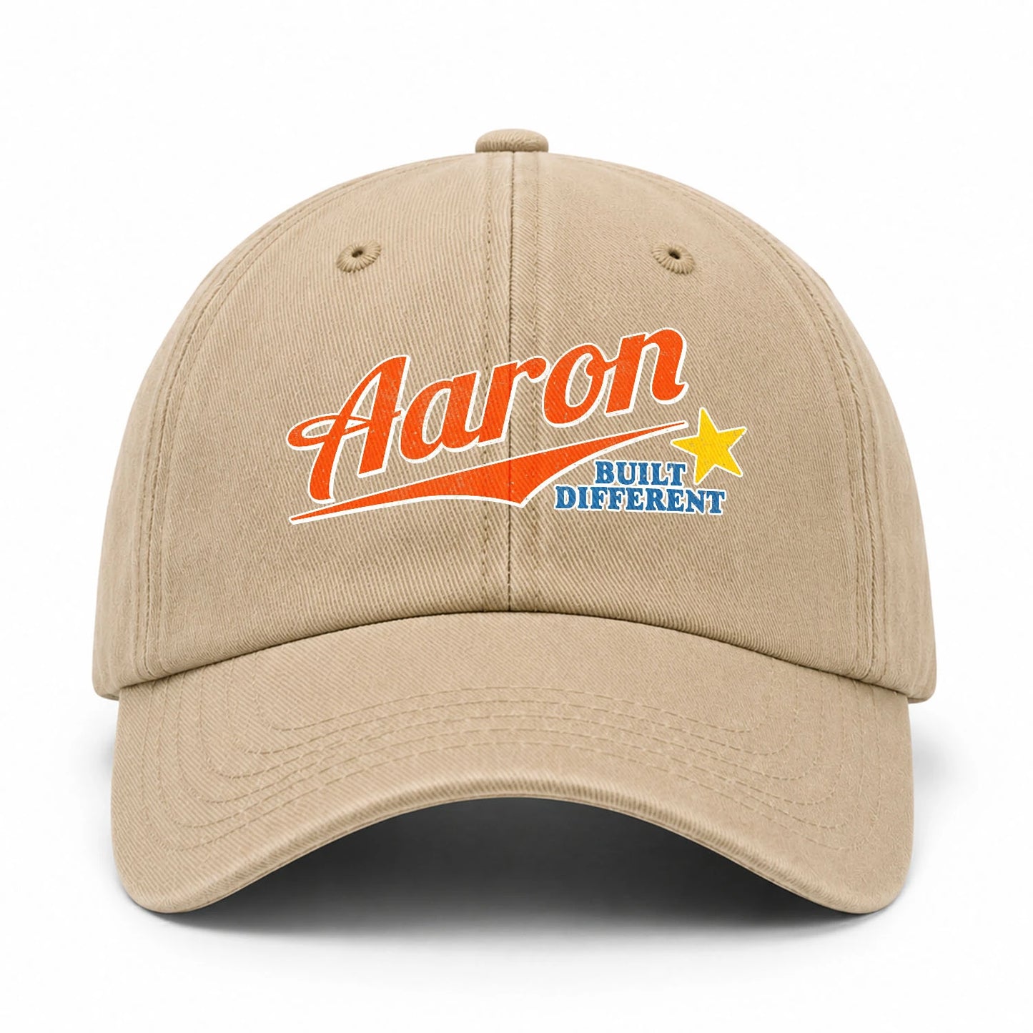 Your Name Built Different Logo Washed Cap AARON 13K1 C56PF