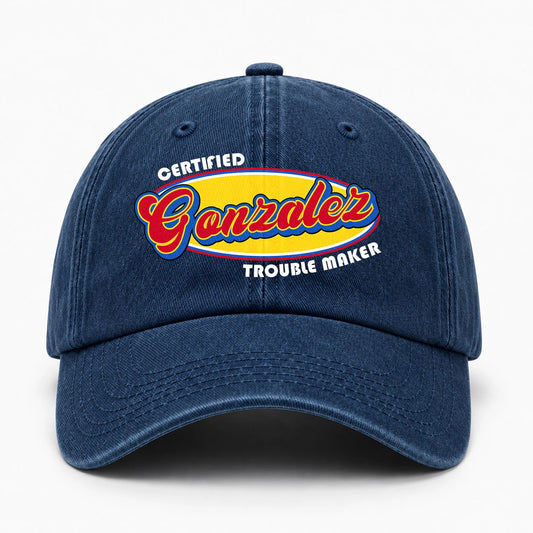 Certified Your Name Trouble Maker Washed Cap GONZALEZ 13K1 C73PF
