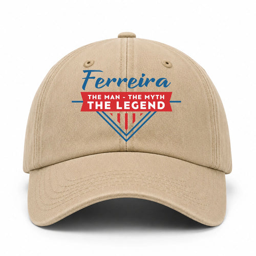 The Man The Myth The Legend Logo Washed Cap FERREIRA 13K1 C37PF