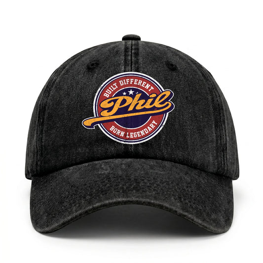 Built Different Born Legendary Logo Washed Cap PHIL 13K1 C65PF