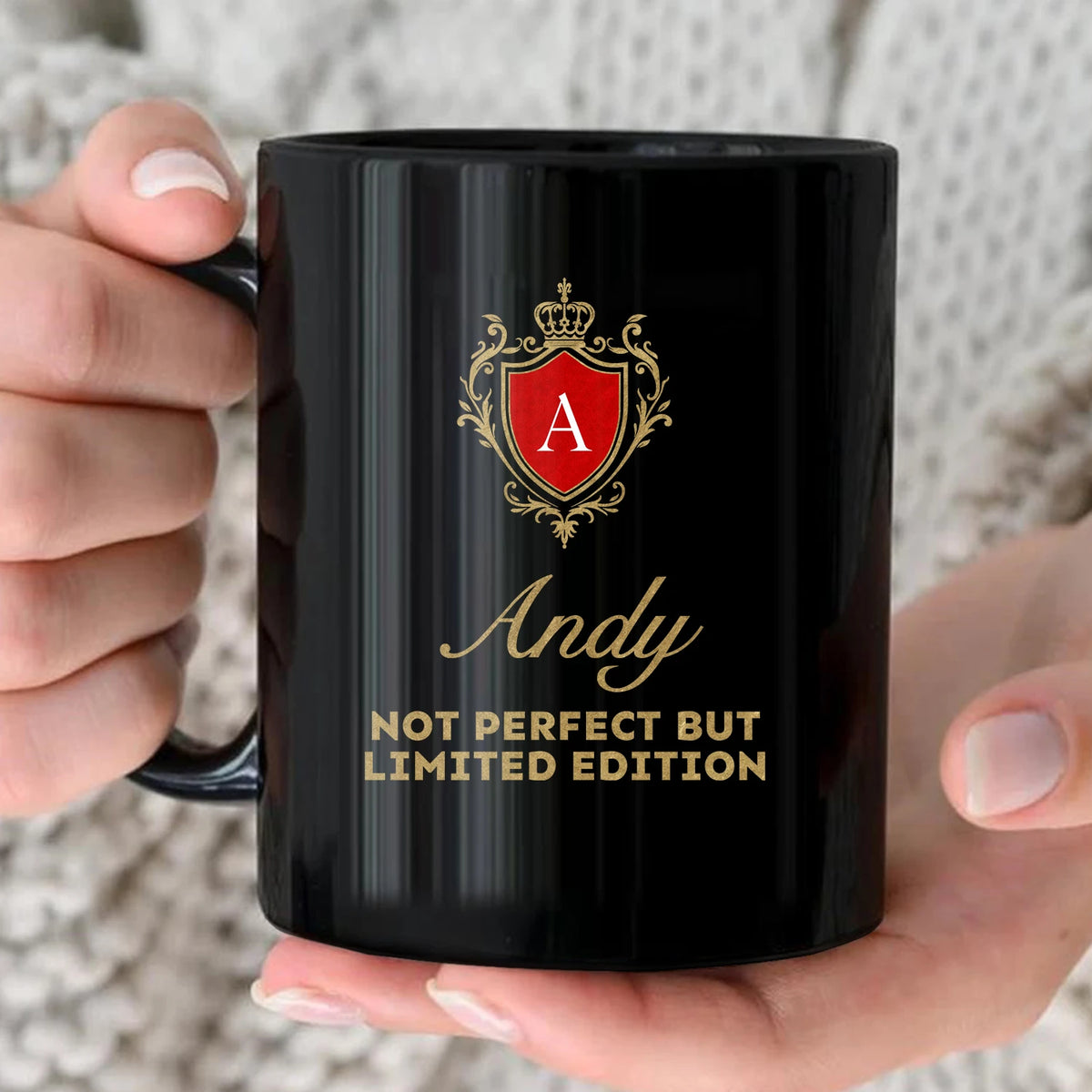Not Perfect But Limited Eidition Golden Logo Mug ANDY 13K1 MG19
