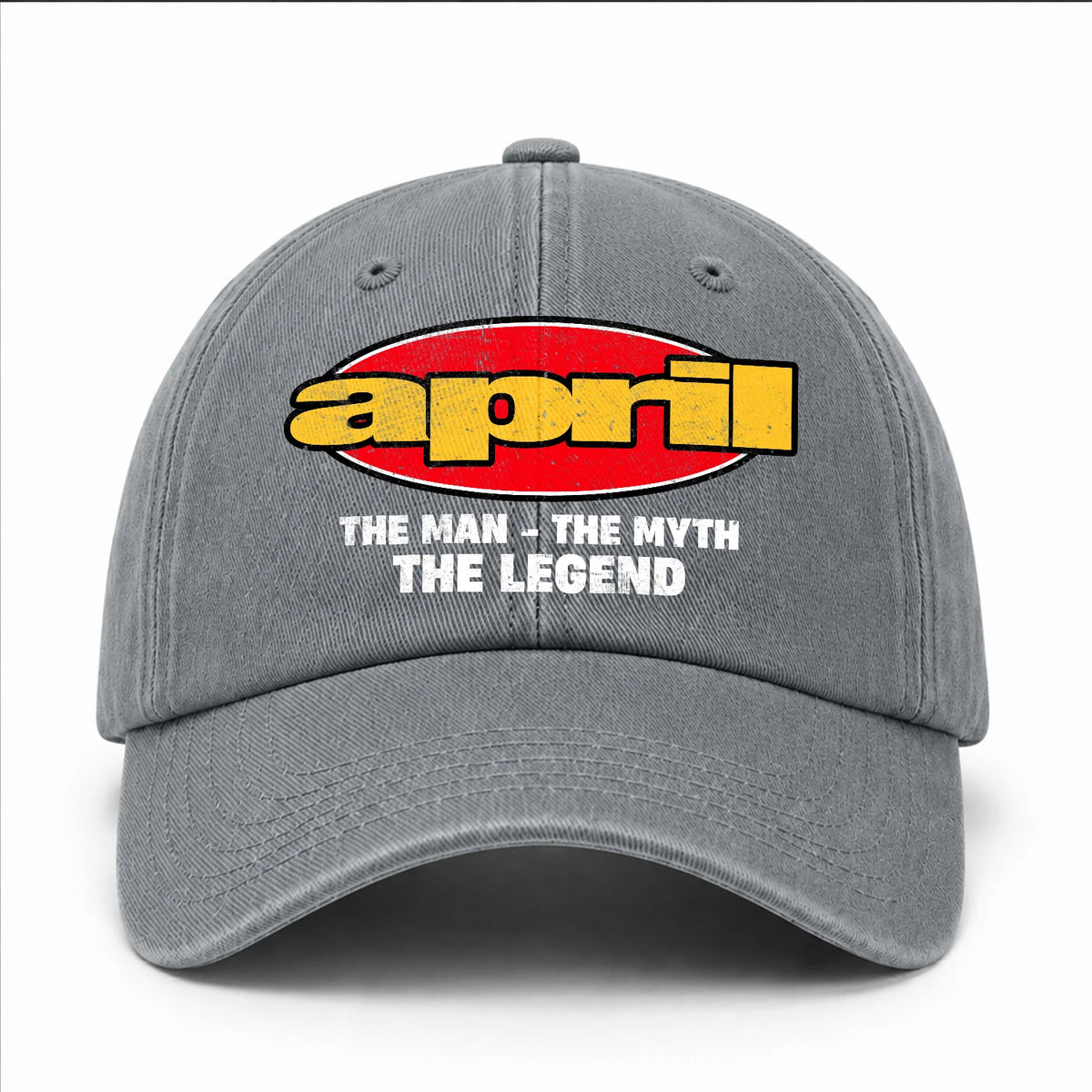 The Man The Myth The Legend Vintage Logo Washed Cap APRIL 13K1 C162PF