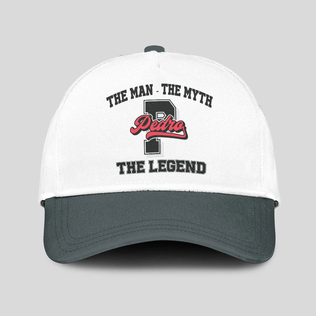 The Man The Myth The Legend Custom Initial Letter And Name Cap PEDRO 13K1 C38PF
