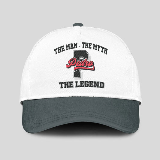The Man The Myth The Legend Custom Initial Letter And Name Cap PEDRO 13K1 C38PF