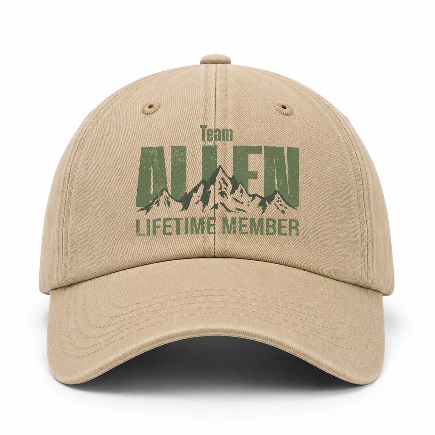 Team Your Name Lifetime Member Mountain Cap ALLEN 13K1 C58PF