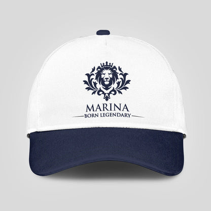 Born legendary lion blue and white baseball cap MARINA 13K1 C185PF