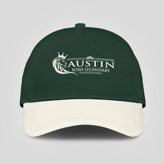 Born Legendary Lion Logo Sage Green And Beige Cap AUSTIN 13K1 C182PF