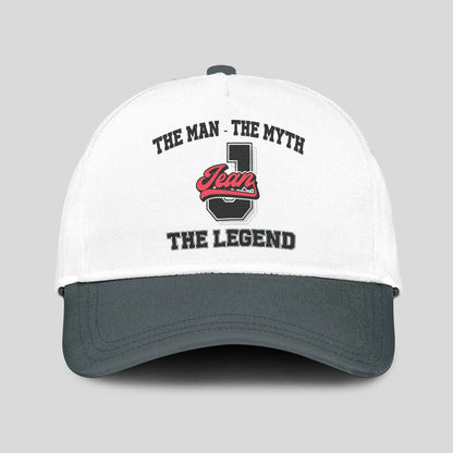 The Man The Myth The Legend Custom Initial Letter And Name Cap JEAN 13K1 C38PF