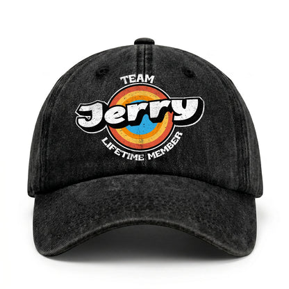 Team Your Name Lifetime Member Logo Cap JERRY 13K1 C66PF