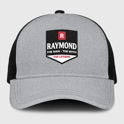 The Man The Myth The Legend Gray Mesh Cap RAYMOND 13K1 C189PF
