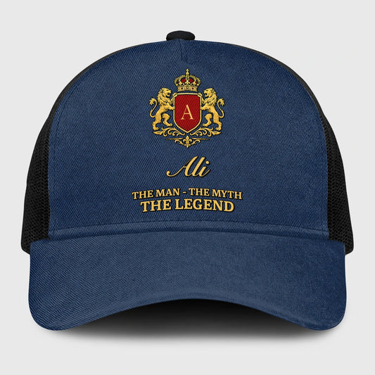 The Man The Myth The Legend Royal Blue Mesh Cap ALI 13K1 C187PF