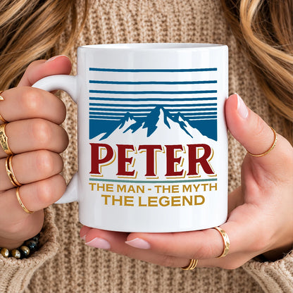 The Man The Myth The Legend Mountain Mug PETER 13K1 MG04