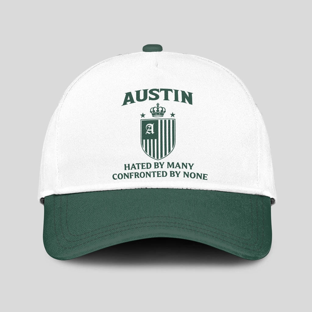 Hated By Many Confronted By None Luxury Logo Cap AUSTIN 13K1 C41PF