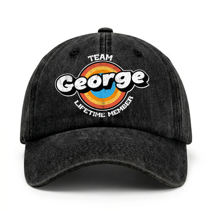 Team Your Name Lifetime Member Logo Cap GEORGE 13K1 C66PF