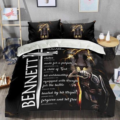 BENNETT Limited Edition Personalized Bedding Set 13K1-BS1