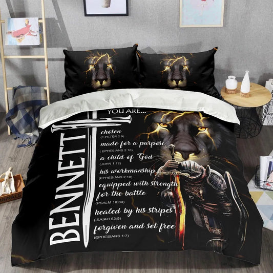 BENNETT Limited Edition Personalized Bedding Set 13K1-BS1