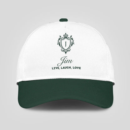Live Laugh Love Elegant Blue And White Cap JIM 13K1 C90PF