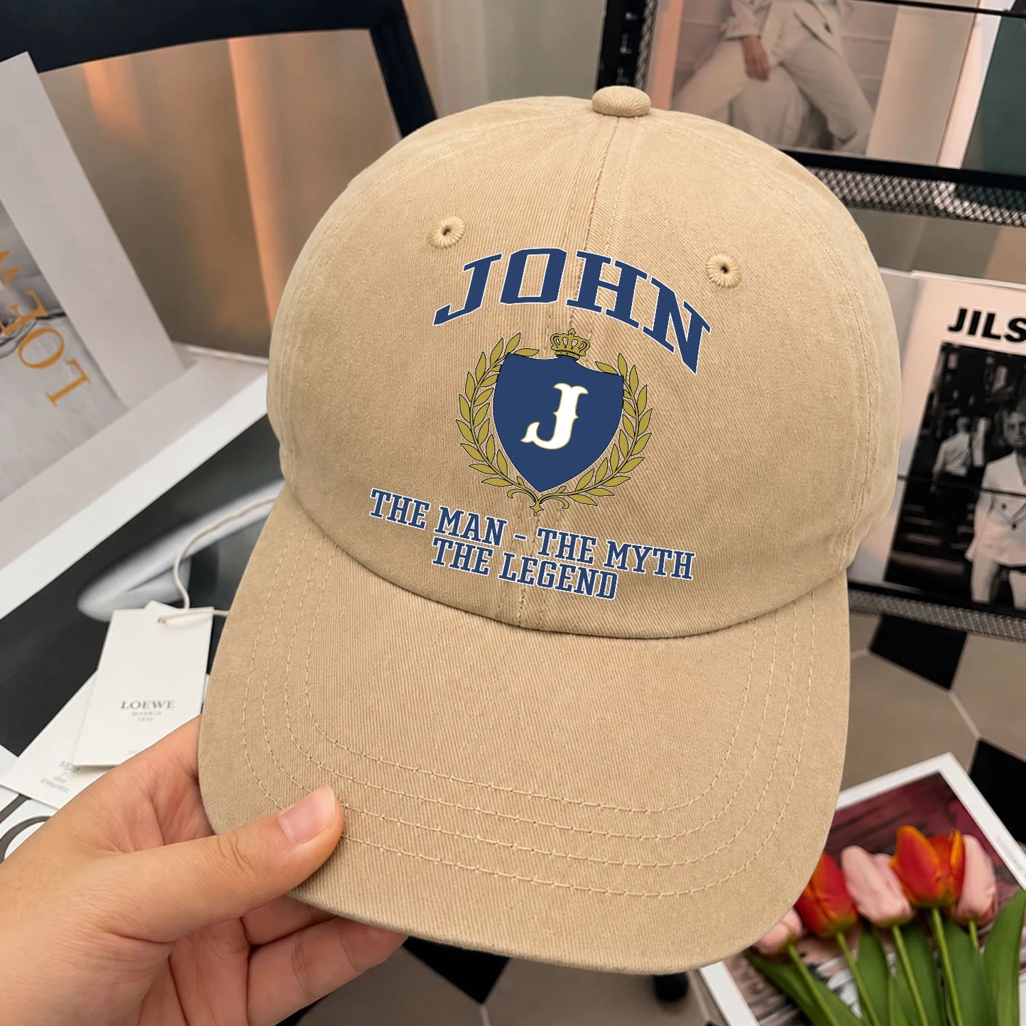 The Man The Myth The Legend Luxury Logo Cap JOHN 13K1 C34PF