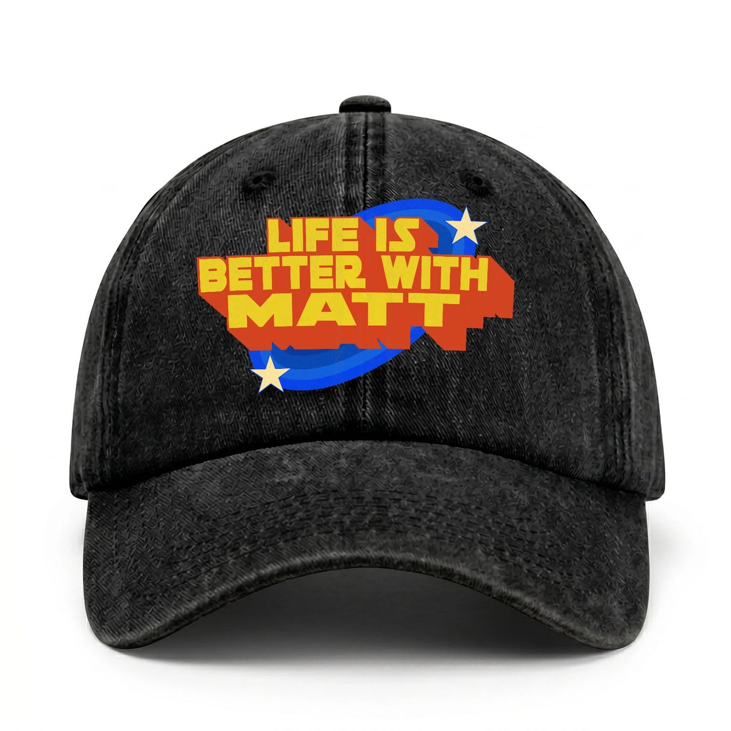 Life Is Better With Your Name Retro Washed Cap MATT 13K1 C62PF