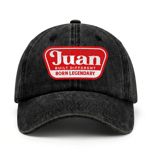 Built Different Born Legendary Red Logo Washed Cap JUAN 13K1 C63PF