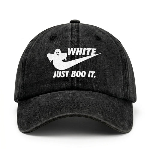 Just Boo It Halloween Washed Cap WHITE 13K1 C83PF