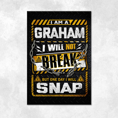GRAHAM Motivational Rug – Black & Yellow Quote Carpet for Living Room 13K1-AR1