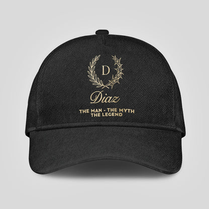 The Man The Myth The Legend God's Crown Black Cap DIAZ 13K1 C175PF