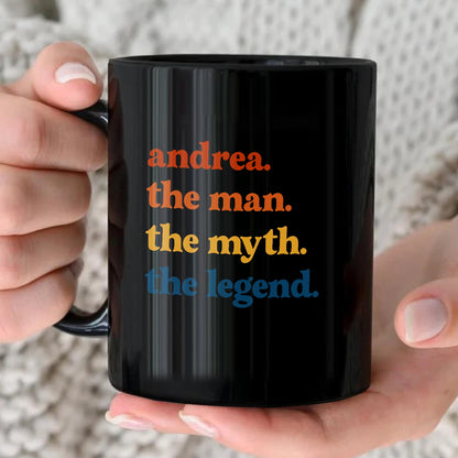 The Man The Myth The Legend Retro Mug ANDREA 13K1 MG06