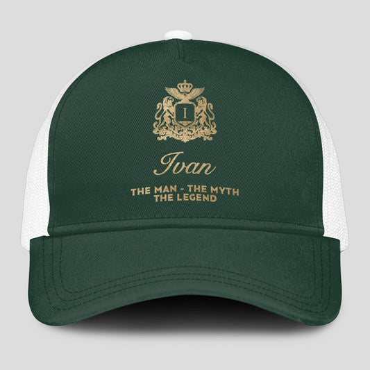 The Man The Myth The Legend Sage Green Mesh Cap IVAN 13K1 C192PF