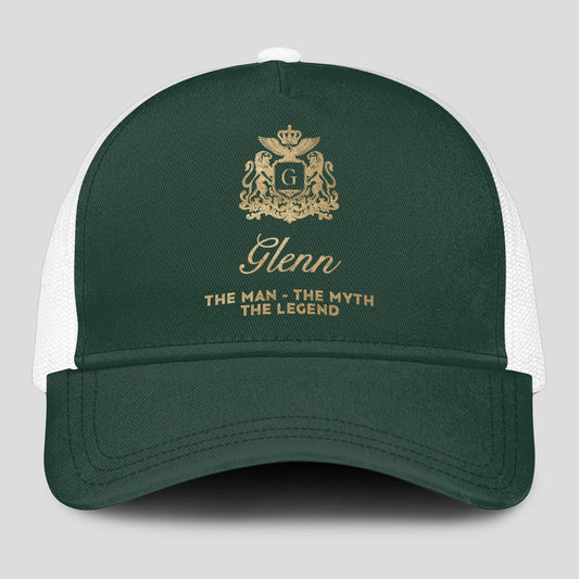 The Man The Myth The Legend Sage Green Mesh Cap GLENN 13K1 C192PF