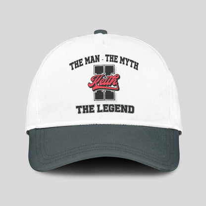 The Man The Myth The Legend Custom Initial Letter And Name Cap KEITH 13K1 C38PF