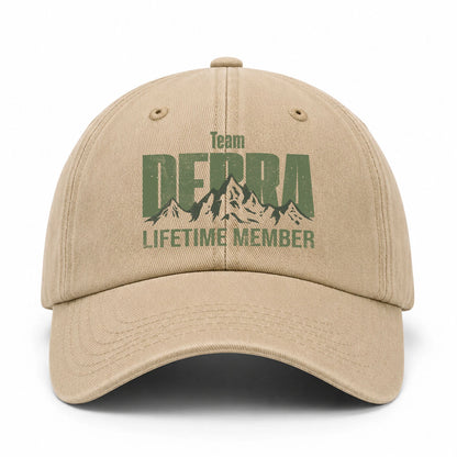 Team Your Name Lifetime Member Mountain Cap DEBRA 13K1 C58PF