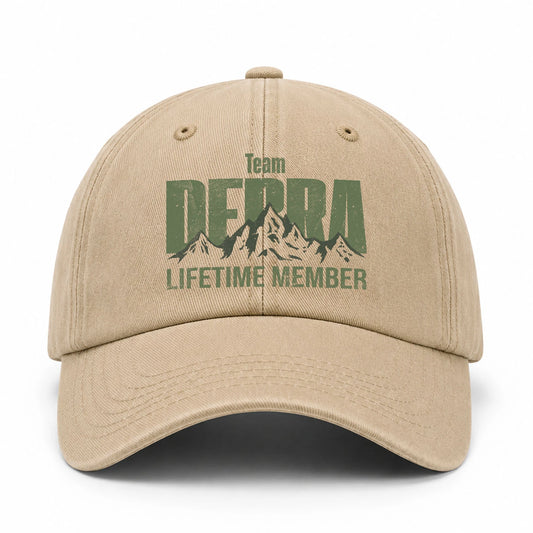 Team Your Name Lifetime Member Mountain Cap DEBRA 13K1 C58PF