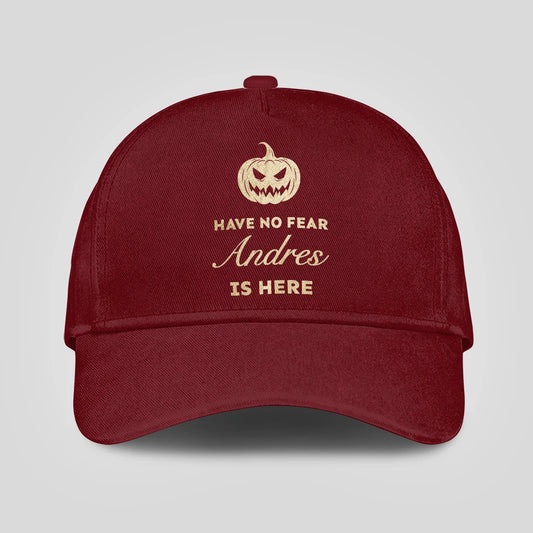 Have No Fear Your Name Is Here Halloween Pumpkin Burgundy ANDRES 13K1 C163PF