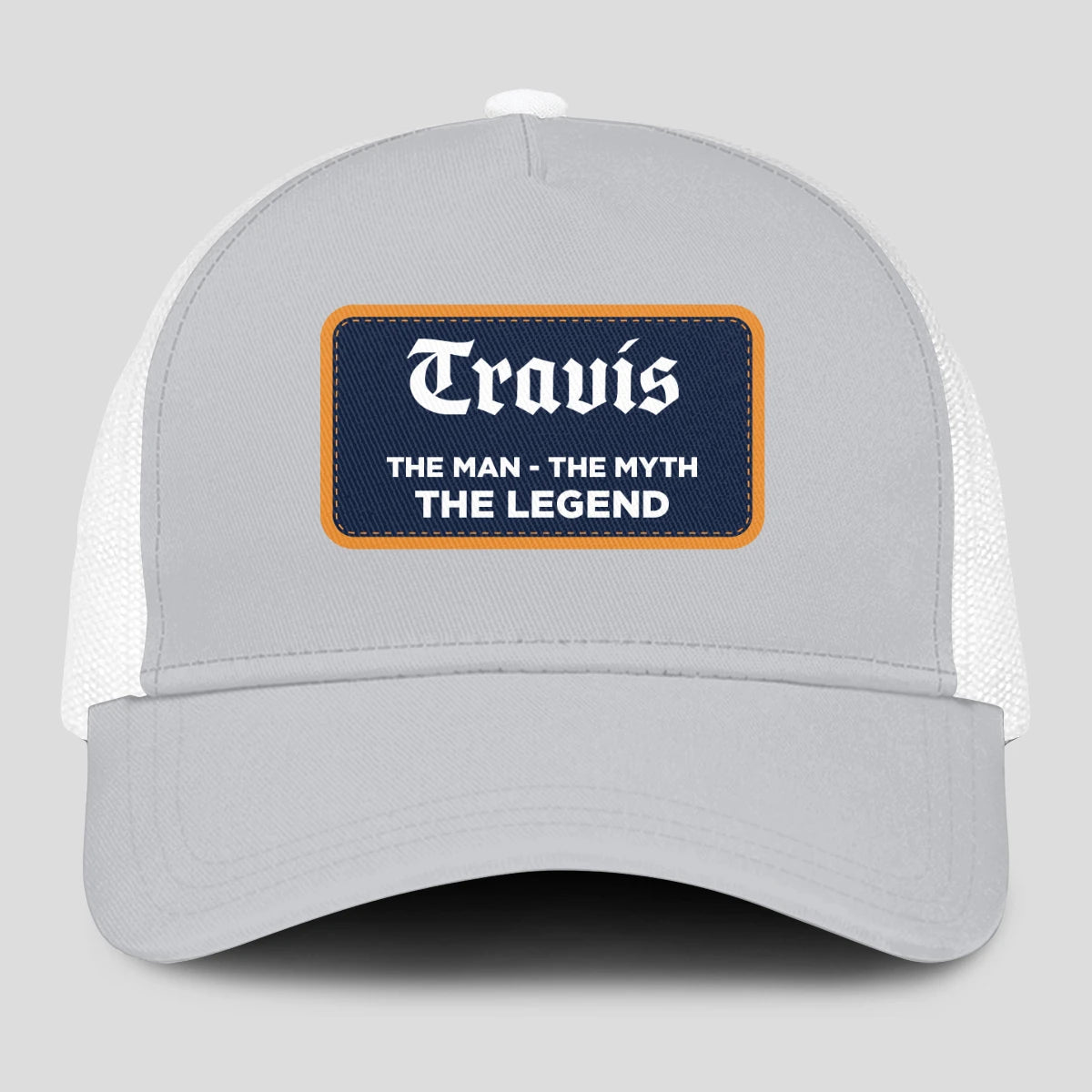 The Man The Myth The Legend Gray Mesh Cap TRAVIS 13K1 C204PF