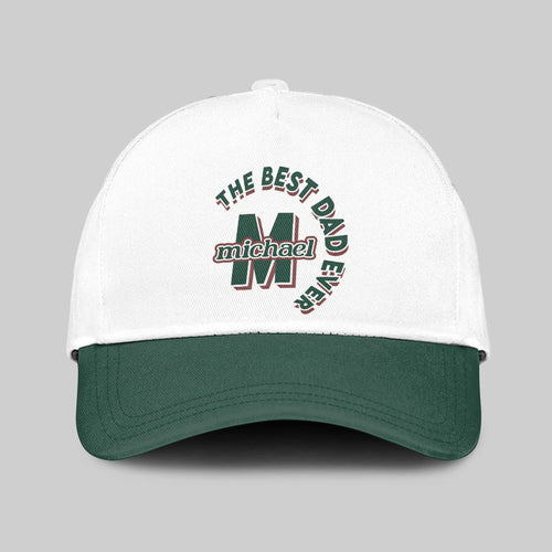 The Best Dad Ever Custom Name Cap MICHAEL 13K1 C35PF