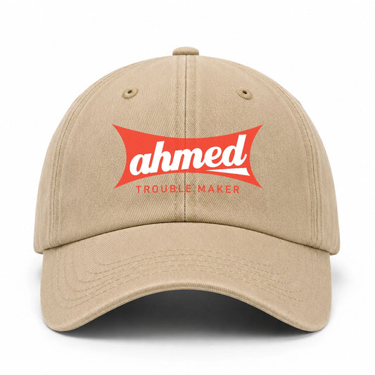 Trouble Maker Red Logo Washed Cap AHMED 13K1 C78PF