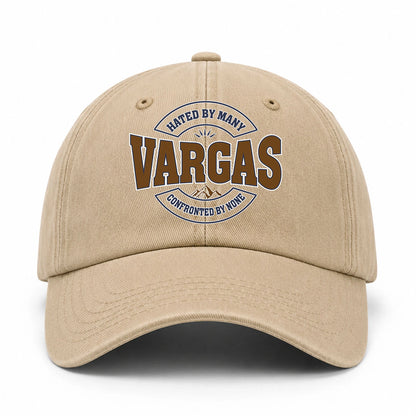 Hated By Many Confronted By None Washed Cap VARGAS 13K1 C36PF