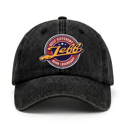 Built Different Born Legendary Logo Washed Cap JEFF 13K1 C65PF