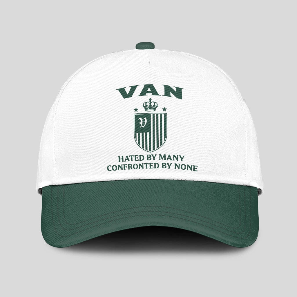 Hated By Many Confronted By None Luxury Logo Cap VAN 13K1 C41PF