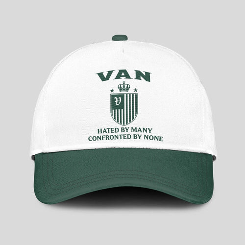 Hated By Many Confronted By None Luxury Logo Cap VAN 13K1 C41PF