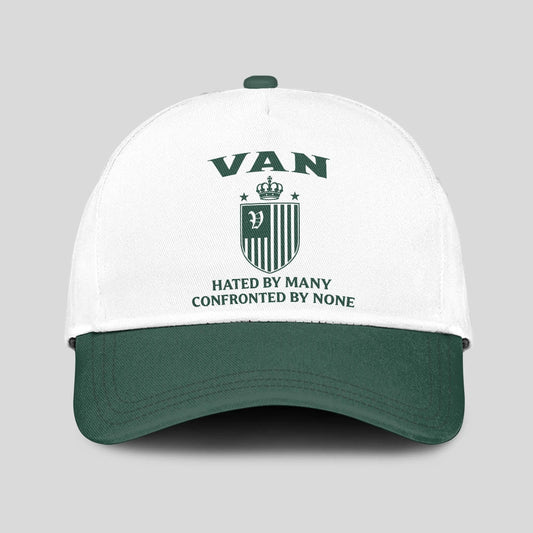Hated By Many Confronted By None Luxury Logo Cap VAN 13K1 C41PF